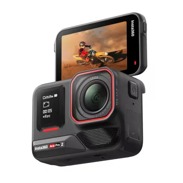 Action Camera Manufacturer - Insta360 Ace Pro 2-8K Waterproof Co-Engineered CMOS Dual AI Chip Exceptional Low Light Performance