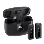 Lavalier Microphone Manufacturer - J50 Compact Professional Wireless Dynamic 2-in-1 Omni-directional Noise Cancelling for Recording