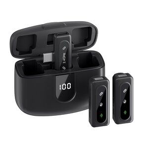 Lavalier Microphone Manufacturer - J50 Compact Professional Wireless Dynamic 2-in-1 Omni-directional Noise Cancelling for Recording