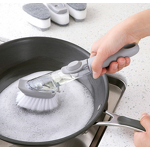 Dish Brush Manufacturer - Hot Sale Soap Dispensing with Replaceable Sponge Head