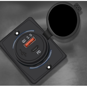 USB Socket Manufacturer - Surface Mount Fast Type-C QC3.0 PD DC 12V 24V Port Panel