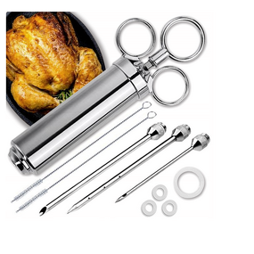 Meat Injector Manufacturer - Bbq Tools Stainless Steel Seasoning Marinade Syringe for BBQ Grill Turkey