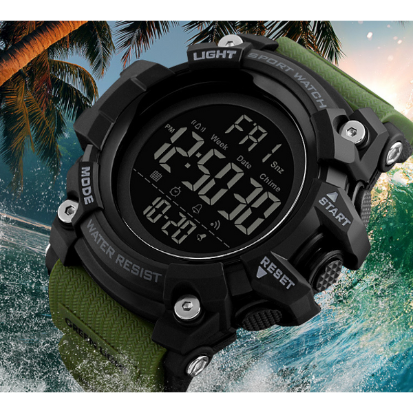 Digital Watch Manufacturer - SKMEI 1384 Men Sport 50 ATM Waterproof Resin Round