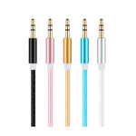 AUX Cable Manufacturer - 3.5mm Audio Nylon Braid 1.5M Headphone Extension for Phone MP3 Car Headset