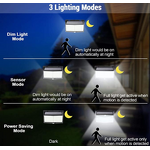 Solar Lamp Manufacturer - LED Garden Security Wall Light 288 Led High Bright Waterproof with Motion Detector