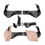 Bike Grips Manufacturer - Shock Absorption Ergonomic Mountain Bike Non-Slip Lock on with Bar Ends