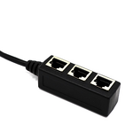 Network Adapter Manufacturer - RJ45 Male to 3 Female LAN Ethernet Splitter