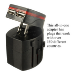 Travel Adapter Manufacturer - International World Wide Universal Multi Charger 2 USB Port