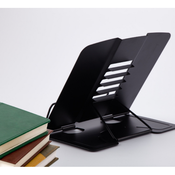 Book Stand Manufacturer - Black Metal Iron Office Adjustable Document Holder Page Paper Clip