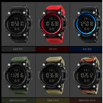 Digital Watch Manufacturer - SKMEI 1384 Men Sport 50 ATM Waterproof Resin Round