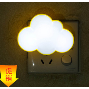 Night Light Manufacturer - ABS Creative Cloud Shape Intelligent Induction LED Sensor Lovely Decor