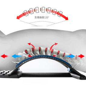 Back Stretcher Manufacturer - Multi-level Adjustable Lumbar Spine Magnetic Massager Machine for Pain Relief