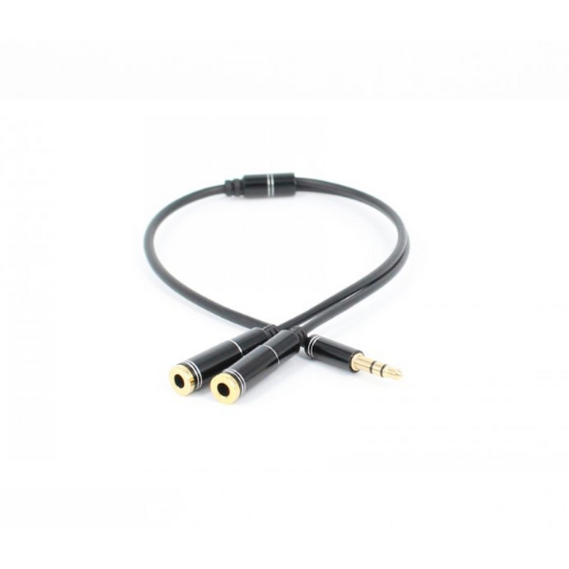 Audio Splitter Cable Manufacturer - 3.5mm Male to 2 Female Headphone Y Splitter Blue Cable