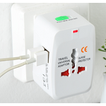 Travel Adapter Manufacturer - Customized logo Universal All in One Ac Dc Plug Converter World USB with CE