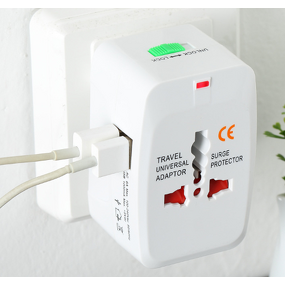 Travel Adapter Manufacturer - Customized logo Universal All in One Ac Dc Plug Converter World USB with CE
