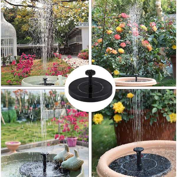 Solar Water Fountain Pump Manufacturer - Outdoor Waterproof 7V 1.4W Mini Bird Bath Floating for Garden Pool