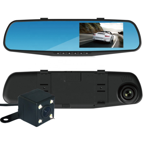 Dash Cam Manufacturer - T600 Car Black Box 24 Hours Security 4K Rear View Mirror Reverse with Night Vision