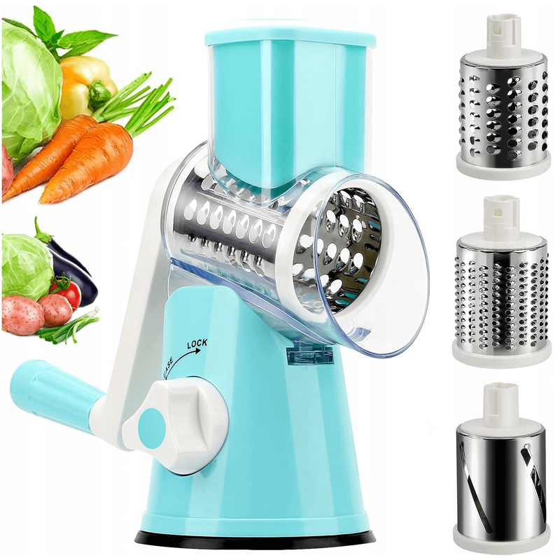 Vegetable Cutter Manufacturer - Multi-Functional Household Kitchen Hand-Operated Cylindrical Fruit Slicer Food Shredder