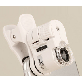 Microscope Lens Manufacturer - Universal 60X Mobile Phone Macro Clip with LED Light Zoom