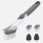 Dish Brush Manufacturer - Hot Sale Soap Dispensing with Replaceable Sponge Head
