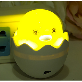 Night Light Manufacturer - Cartoon Yellow LED Small Intelligent Light Control Energy-saving Plug Lamp