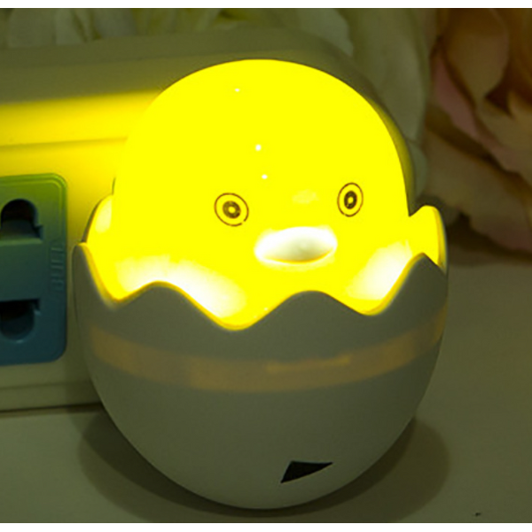Night Light Manufacturer - Cartoon Yellow LED Small Intelligent Light Control Energy-saving Plug Lamp