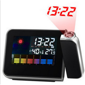 Alarm Clock Manufacturer - Snooze Light Laser Projection Table Digital with Weather Station