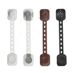 Safety Lock Manufacturer - ABS Protective Brown Safetylock Child Proof Drawer Cabinet Strap Locks