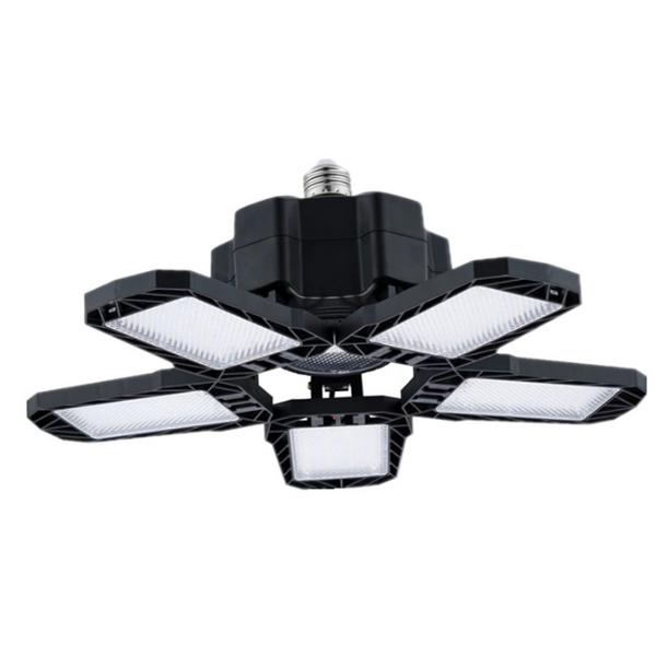 LED Garage Light Manufacturer - High Light 5 Foldable Leaves Adjustable for Warehouse Workshop