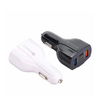 Car Charger Manufacturer - Flame Resistant Type c 2 Usb a 1 Fast Charging Led Light for Phone