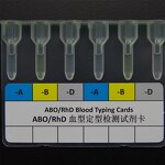 Blood Type Card - Manufacturer - ABO/RhD Professional Wholesale Easy to Use