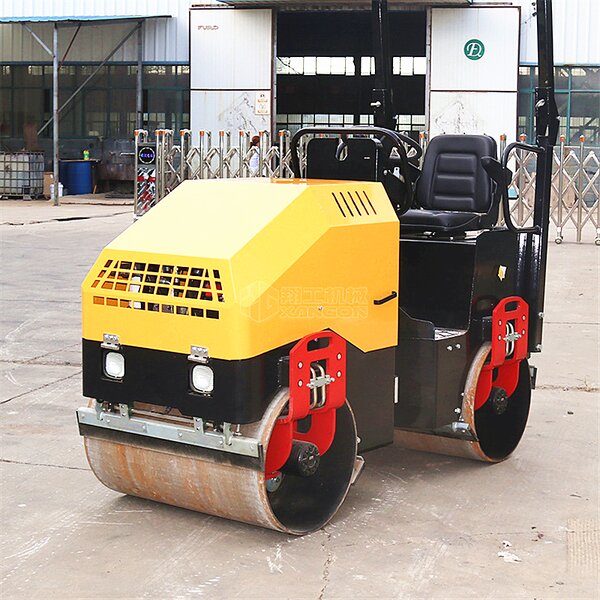 Road Roller Manufacturer - 1Ton Double Drum Mini Hand Operated Vibratory