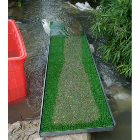 Gold Mining Equipment Manufacturer - Trommel Sluice Box with PE Grass Mat