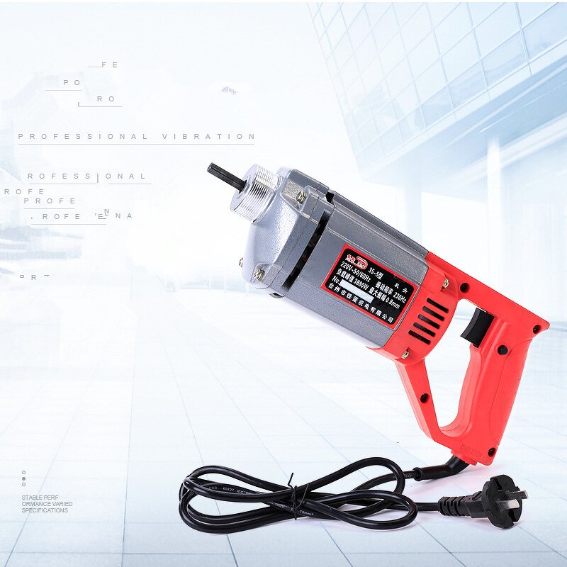 Concrete Vibrator Manufacturer - Portable 220V 1600W Electric with Screw Coupling
