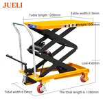 Hydraulic Lifting Platform Manufacturer - CE Certified 1.5m Height 800kg Scissor Manual