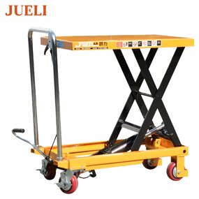 Scissor Lift Platform Manufacturer - JUELI Manual Lifter 200-500kg Weight Lifting