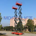 Scissor Lifter - Manufacturer Custom 300kg-500kg Self-Propelled Electric Steel Aerial Work