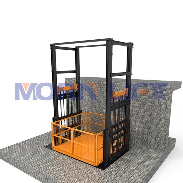 Hydraulic Goods Lift - Manufacturer Custom 300kg-5000kg Wall Mounted Warehouse Cargo Lift