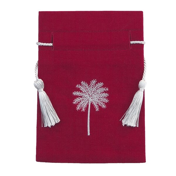 Drawstring Bag Manufacturer - Linen Embroidered Custom Logo Candy Gift Pouch