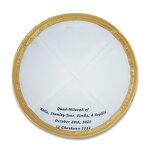 Kippah Manufacturer - Raw Silk Custom Logo for Wedding Bar Mitzvah Judaica Gift