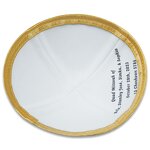 Kippah Manufacturer - Raw Silk Custom Logo for Wedding Bar Mitzvah Judaica Gift