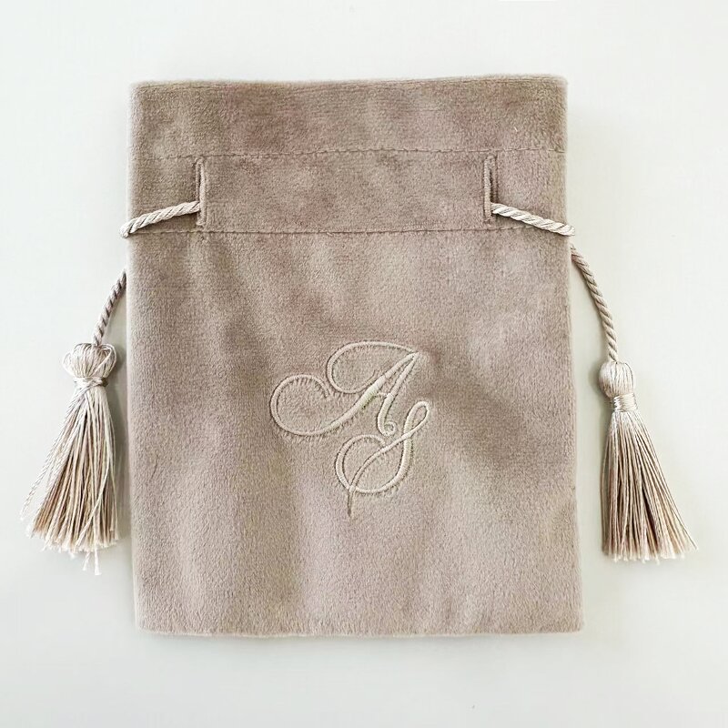 Drawstring Bag Manufacturer - Linen Custom Name for Holiday Candy Gift Gifting