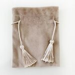 Drawstring Bag Manufacturer - Linen Custom Name for Holiday Candy Gift Gifting