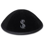 Kippah Manufacturer - Velvet Heat Transfer Custom Logo for Bar Mitzvah Judaica Gift