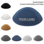 Kippah Manufacturer - Suede Custom Embroidery Logo for Wedding Bar Mitzvah Gift