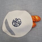 Challah Cover Manufacturer - Embroidered Hebrew Letter Design Shabbat Jewish Gift