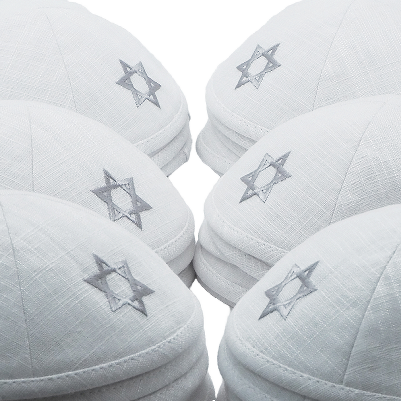 Kippah Manufacturer - Velvet Hebrew Letter Embroidery Men's Jewish Yamaka Ethnic