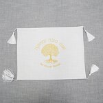 Challah Cover Manufacturer - Custom Embroidered Sacred Tree Hebrew Letter Shabbat