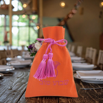 Drawstring Bag Manufacturer - Linen Embroidered Custom for Jewish Holiday Shabbat Gift