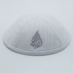 Kippah Manufacturer - Linen Flame Embroidery Custom Print Logo for Bar Mitzvah Gift